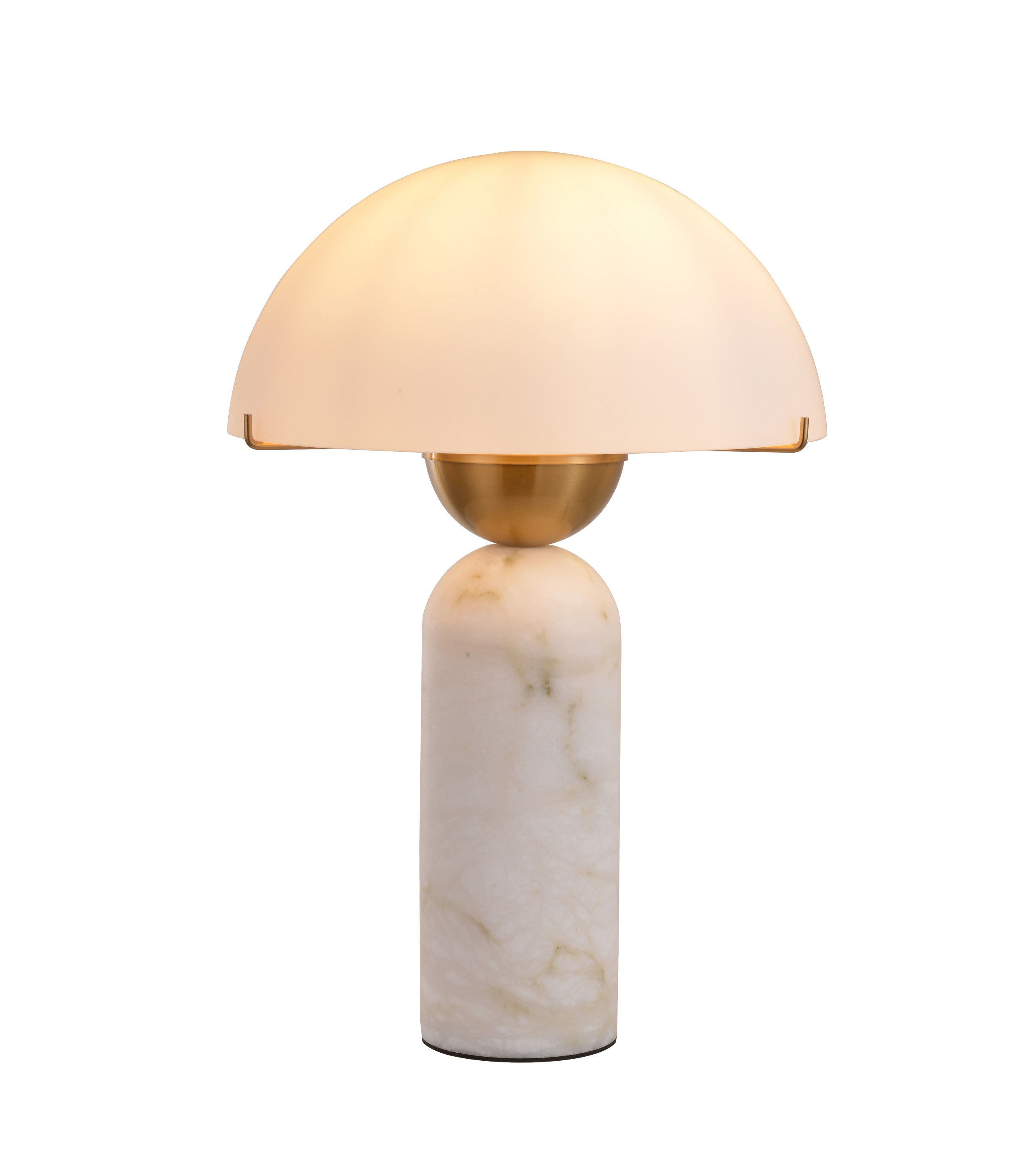 Alabaster seente laualamp