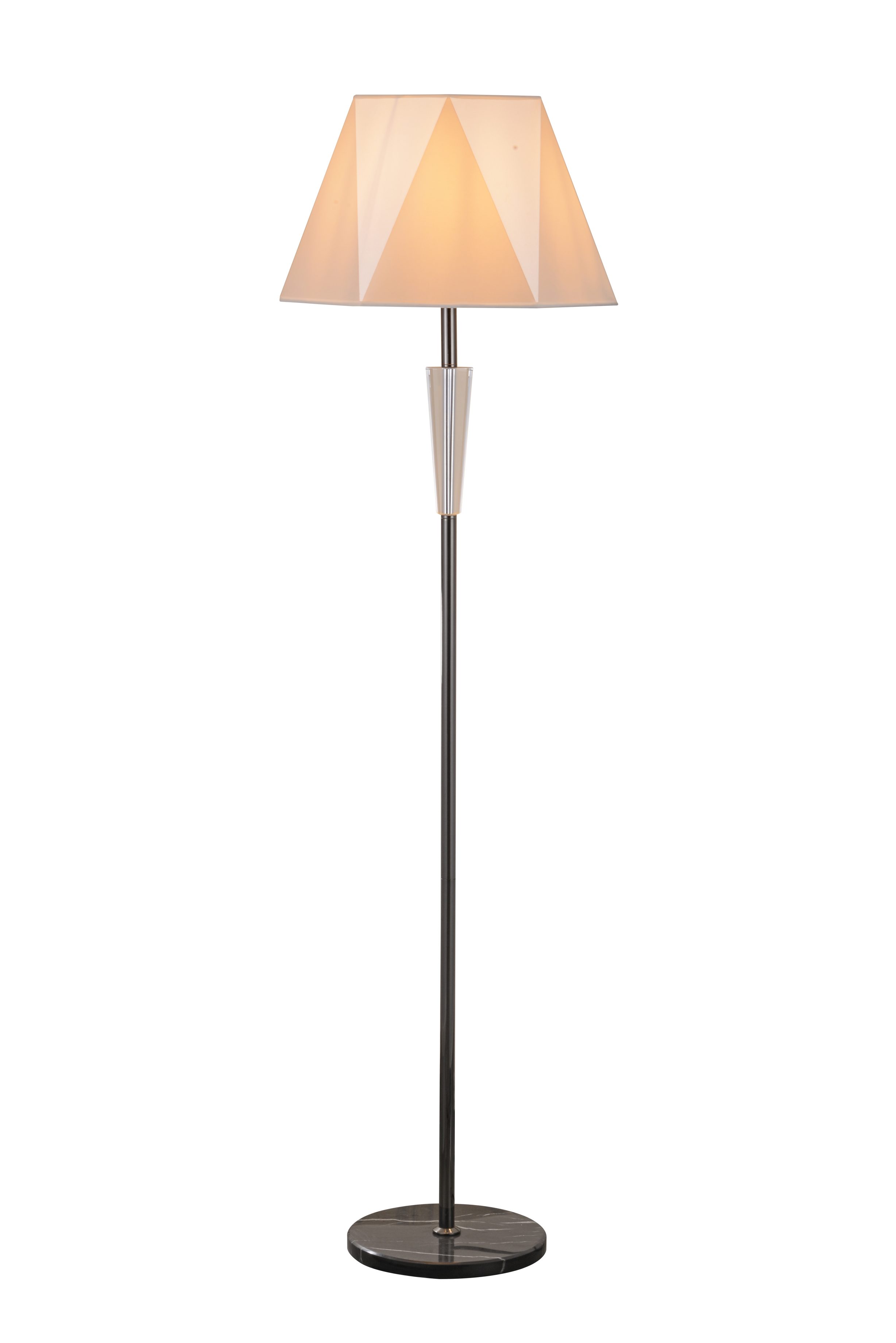 Moodne Crystal Accent seisev põrandalamp