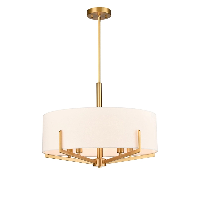 White Fabric toon Modern Chandelier